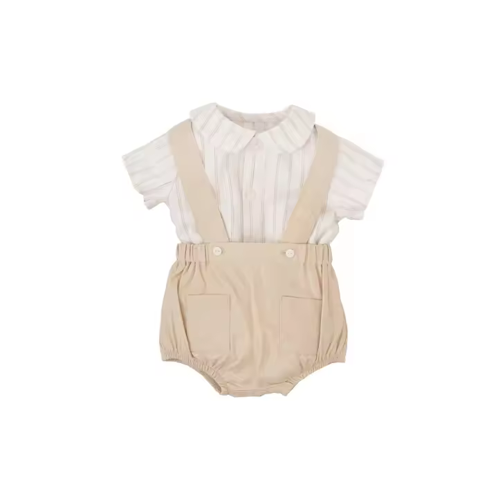 Babidu - Conjunto de Bebé Niño a Rayas - Ropa Infantil de Calidad - 1