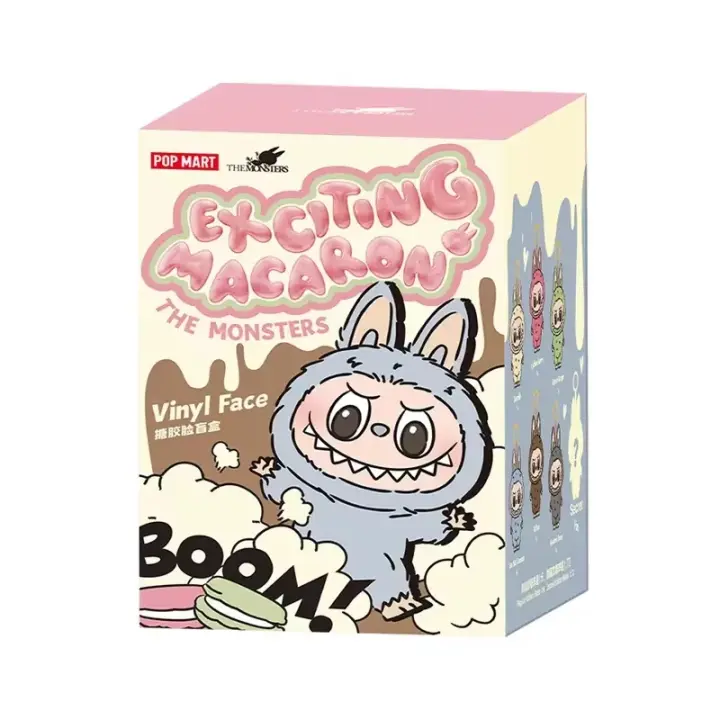 Labubu Pop Llavero Figura De Acción En Caja Sorpresa Modelo Miniatura De Criatura Labubu Decoración Regalo Para Jóvenes De 14 Años Y Más Material PVC - 1
