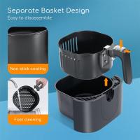 Freidora de Aire sin Aceite AIGOSTAR- 3.5L,  7 programas de duración y temperatura ajustables manualmente, freidora de aire caliente con pantalla LED táctil digital 1500 W sin BPA - details 3