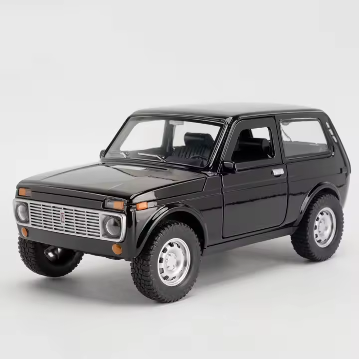 Coche De Juguete Lada Niva De Rusia a Escala 1:18 Con Luz Y Sonido Puertas Abatibles Metal Resistente Con Función De Retroceso Regalo Para Niños - 1
