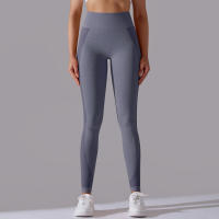Mallas de Yoga de nailon para mujer, pantalones deportivos de cintura alta, elásticos, ajustados, transpirables, para entrenamiento - details 2