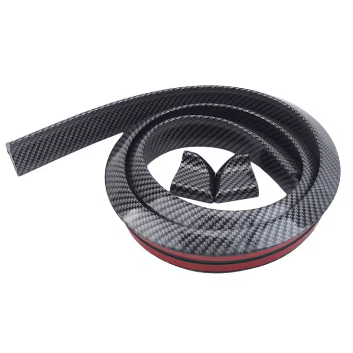 Spoiler De Fibra De Carbono 5D Para Coche 1.5M Estilo DIY Universal Compatible Con Toyota Honda KIA Hyundai Opel Mazda Accesorio Exterior PU - 1
