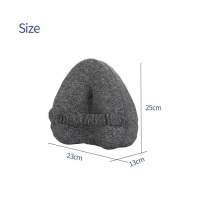 Almohada ergonómica ortopédica de la pierna en espuma de la memoria-Almohada de la rodilla Gris - details 0