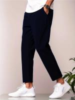 Nuevos Pantalones Casuales Para Hombre Primavera/Verano 2024 Color Sólido Deporte Quick Drying Cool Con Cinta Ajustable - details 7