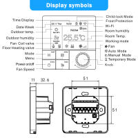Termostato Inteligente Tuya WiFi Para Calefacción Eléctrica Y Agua/Boiler Gas Controlador De Temperatura Compatible Con Google Home Y Alexa 220V - details 16