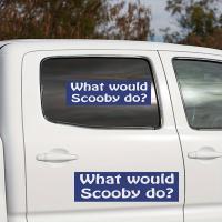 Pegatina De Coche Impermeable Para Ventanas Parabrisas Y Maletero De Vinilo Resistente Con Diseño De What Would Scooby Do Accesorios Exteriores Para Automóviles - details 4