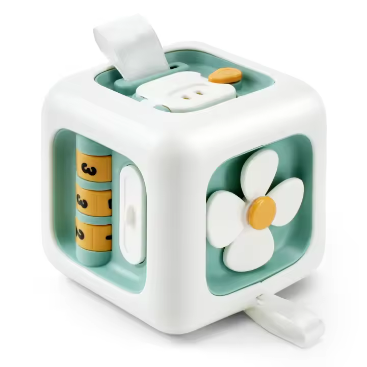Juguetes para Bebés, juguetes de Cubo de Actividades para Bebés, juguetes Montessori para bebés de 1 año, juguetes sensoriales para niños Pequeños, juguetes Educativos de viaje, Gift de cumpleaños - 1