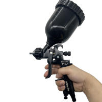 Pistola De Pintura HVLP Con Taza De 600ml, Pistola De Aire Para Pintura De Muebles Y Paredes Con Boquilla De 1.3/1.4/1.7/2.0mm - details 4