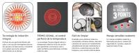Set de cocina de 10 piezas Tefal Ingenio Emotion, sartenes de 22/26 cm + cazos de 16/18 cm acero inoxidable, apilable, 5 años de garantía, revestimiento antiadherente, L8971S04 - details 3
