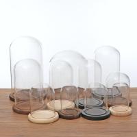 Vaso De Vidrio Transparente Con Cubierta Para Paisaje Terrario Contenedor De Flores Soporte Para Decoración De Hogar Y Boda - details 3