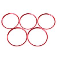 5Pcs/Set Anillo De Decoración Para Salida De Aire De Mercedes Benz Clase a B GLA CLA W176 W246 C117 X156 AMG 2012-2018 Material De Aluminio - details 2