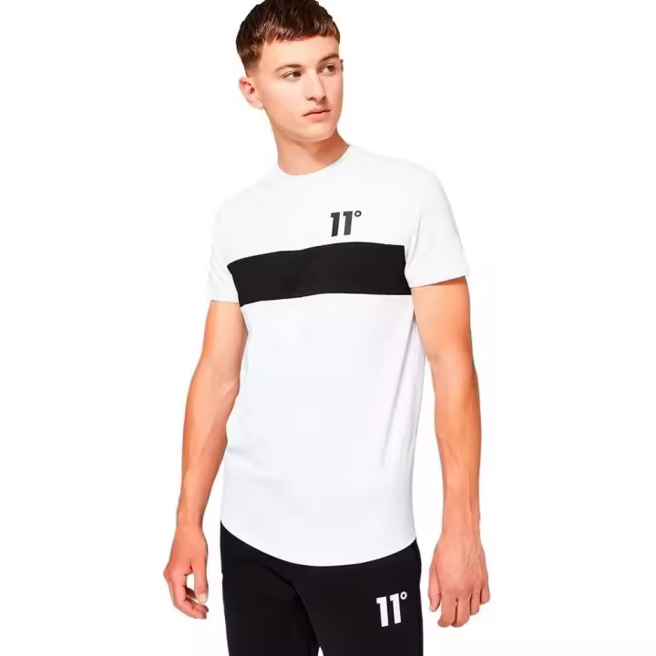 .Camiseta de moda 11 Degrees blanca para hombre 11D1031-759. - 1