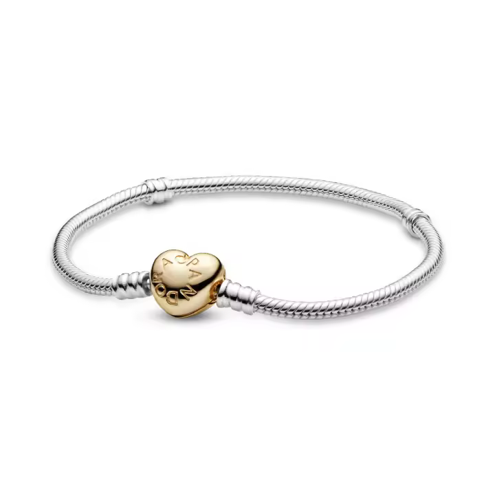 pulsera shine cierre corazón - 1