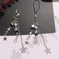 Llavero De Perla Y Estrella Gótico Y2K Para Teléfono Kawaii Cadena De Llaveros Con Pendón Para Bolsos Accesorio Lindo Para Mujeres Y Niñas Joyería - details 6