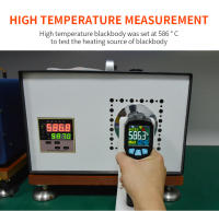 Termómetro Infrarrojo Digital No Contacto Con Láser Portátil Precisión Alta Imagen LCD Alarma De Luz Para Industrial - details 11