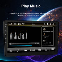 Podofo Radio De Coche 2 DIN 9" HD Autoradio Multimedia Player Carplay Bluetooth USB FM Cámara Soporte Control Del Volante Universal - details 7