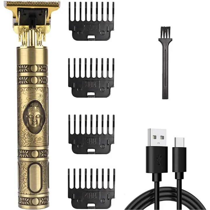 Cortapelos y cortabarbas eléctrico para hombre con carga USB, inalámbrico para el cuidado personal. - 1