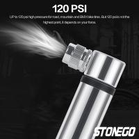 Bomba De Bicicleta Portátil Ultraligera De Alta Presión 120 PSI Ajuste Para Valvulas Presta/Schrader Bomba De Neumáticos De Motocicleta De Bolsillo - details 7
