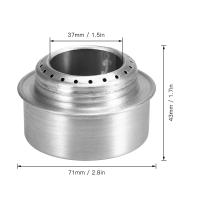 Estufa De Camping Portátil Mini De Aluminio Con Tapa Para Cocinar Al Aire Libre Y Senderismo Fuego De Alcohol - details 5