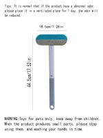 Cepillo Multifuncional Para Pelos De Mascotas Con Mango Largo Herramienta De Limpieza De Ventanas Para Gatos Y Perros - details 1