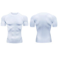 Camiseta De Compresión Para Correr En Hombre Camiseta Deportiva De Manga Corta Para Gimnasio Y Fitness Camiseta Transpirable De Verano Para Atletismo Y Rutas - details 3