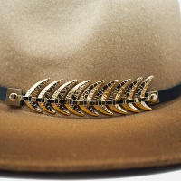 Gorro De Paja Gradiente De Otoño E Invierno Para Hombres Y Mujeres Gorro Fedora Clásico Con Pico Ancho Gorro De Paja Imitación Lana Cloche Para Mujer - details 5
