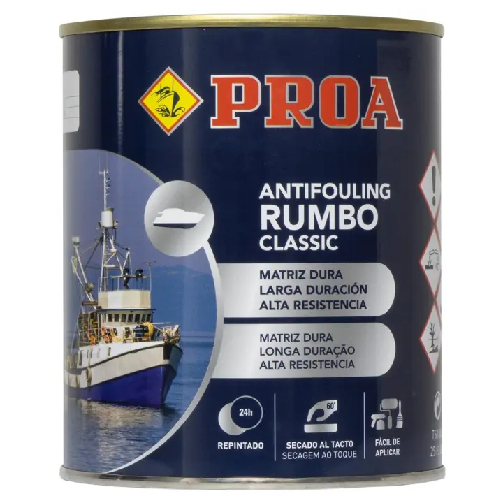 Antifouling classic. Patente para barcos. Matriz dura. 750 ml. Proa. - 1