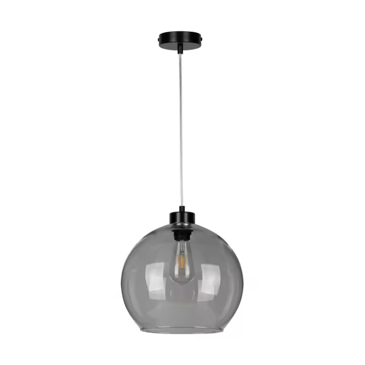 Lámpara de Suspensión Mehaigne, Metal, Negro, 30x30x130 cm - 1