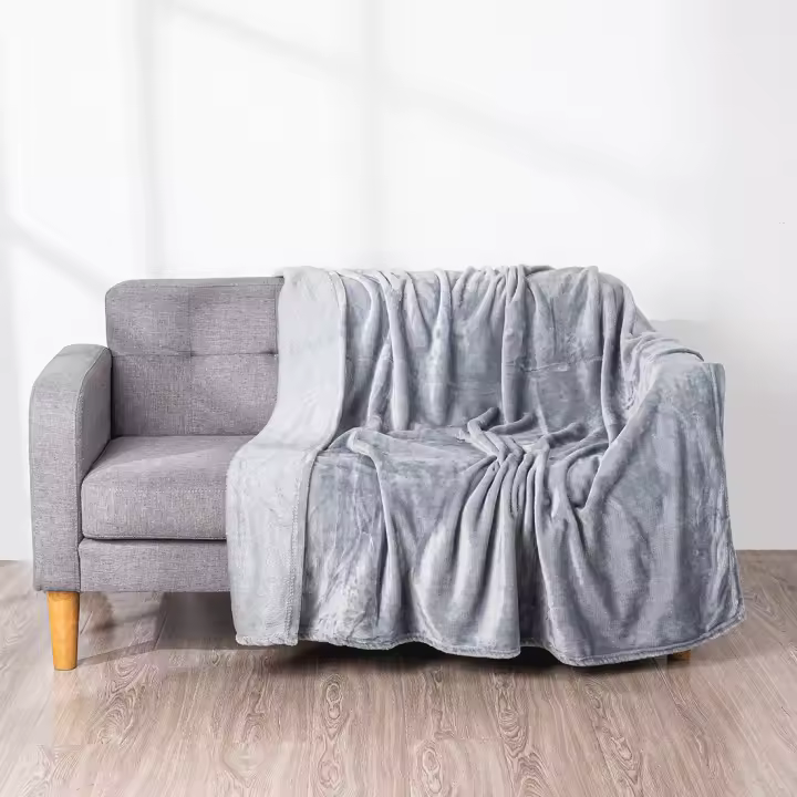 HOMESOL® | Manta sedalina para Cama Sofá y Sillón, Manta Polar Lisa de Tacto Suave Super Caliente para Adulto y Niño,Sin Arrugas - 1