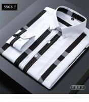 Camisa a Cuadros Clásica Para Hombre Manga Larga Casual Botones Para Trabajo Y Negocios Camisas Rayadas Tallas Grandes 4XL 5XL - details 26