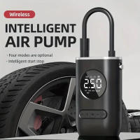 Bomba De Aire Portátil Inalámbrica 150PSI Mini Para Neumáticos De Coches Motos Y Bicicletas Con Batería Recargable Para Uso De Emergencia - details 2