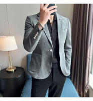 Nueva Moda Chaqueta De Veludo De Ciervo Para Hombre Corte Slim Ajustado Elegante Y Lujo Chaqueta De Negocios Casual Boda Talla Grande Hasta 4XL-S - details 5