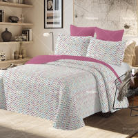 Juego de cama sencillo de tres piezas de algodón puro + 2 fundas de almohada para las cuatro estaciones. - details 2