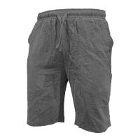 Shorts De Verano Para Hombre Algodón Ligero Con Cintura Elástica Estilo Casual Color Sólido Para Deporte Y Playa - details 8