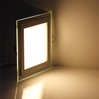 Lámpara De Techo Recubierta De Vidrio LED Panel Bajo 6W 9W 12W 18W 24W Luz De Punto LED AC85-265V Con Adaptador Para Cocina Estudio Sala De Estar Comedor Baño - details 5