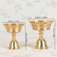 Soporte De Vela De Cobre 1PC Lámpara De Mantequilla Decoración Para El Hogar Estilo Antiguo Soporte De Vela Larga Cupón De Cobre - details 2