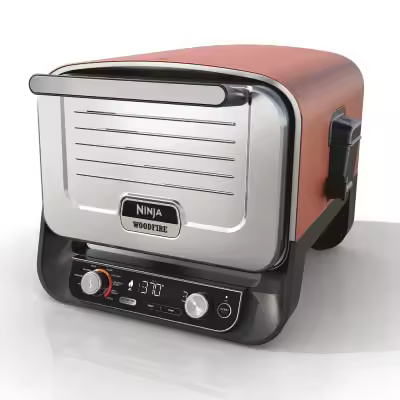 Ninja OO101EU barbacoa y parrilla al aire libre Electricidad + Carbón vegetal Negro, Rojo, Plata 2400 W - 1