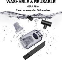 Aspirora de Mano Portátil para Automóvil, Powerful Suction de 9000 PA, Mini plegable, Inalámbrico y Recargable USB - Ideal para Coche/Teclado - details 3
