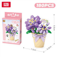 Bloques De Construcción 3D LOZ Plantas Suculentas Cactus Y Rosas Juguete De Artesanía Para Decoración Del Hogar Juguetes De Bloques Para Niños - details 13