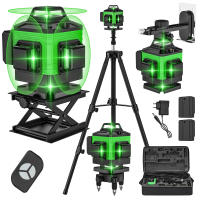 Nivel láser de 16 líneas 4D, máquina autonivelante de 3 °, herramienta de nivelación de batería recargable por USB, niveles horizontales y verticales ﻿Nivel lazer,Incluye soporte - details 13