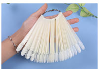 50pcs Tablero De Mostrador Para Esmaltes De Gel De Uñas En Blanco Y Transparente Herramientas De Arte De Uñas Con Tiras Falsas - details 9