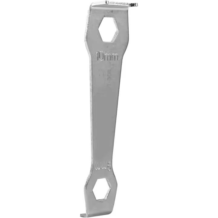 Llave a perno, llave a bicicleta para bandeja de llave a llave Perno a manivela Perno de cadena de bicicleta de plata Llave de herramienta de reparación de bicicleta fija Llave a manivela de bicicleta de montaña - 1