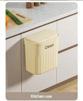 Bandeja De Papelera De Prensa Montada En La Pared 12/16L Con Tapa Para Baño Y Cocina Caja De Basura Ecológica De Plástico Rectangular - details 8