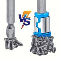 Anillo Magnético Para Destornilladores 1/4 Pulgada/6.35mm Metálico Desmontable Para Bits De Destornillador Y Energía - details 4