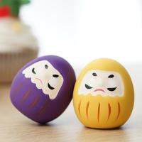 Muñeca Daruma De Cerámica Japonesa 1/6pcs Encanto De Suerte Adorno De Fortuna Ornamento De Paisaje Decoración Para El Hogar Accesorios Miniatura Regalos - details 15