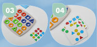 Juego De Rompecabezas Geométrico Educativo Para Niños Tablero De Colores Y Formas Juguete Montessori Para El Desarrollo Cerebral - details 14