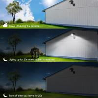 Lámpara De Exterior Con Sensor De Movimiento IP65 6LED 360°Adjustable Para Garage Escaleras Pilares Luz De Pared Contemporánea Fuente De Alimentación Batería - details 2