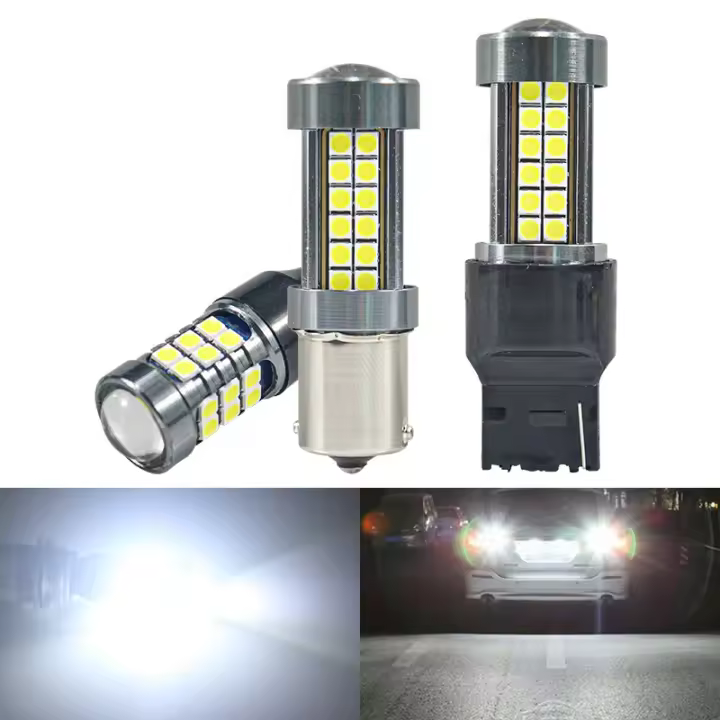 2x T15 1156 BA15S P21W T20 7440 LED Bulbs 3030 54smd CanBus Lámpara Para Luces De Señalización Retroiluminación 12v Universal - 1