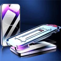 2Pcs Protector De Pantalla De Vidrio Templado Para iPhone 15 14 13 12 11 pro Max plus X Xr Xs Max 8K Anti-Privacidad Libre De Polvo Instalación Fácil - details 4