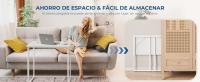 Mesa Escritorio Plegable, Compacto, Estable y Fácil de Montar, Mesa Ordenador para Casa Oficina y Cualquier Poco Espacio, Color Blanco, 80 x 46 x 74 cm - details 4